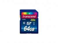 Transcend Карта памяти SDXC 64GB Class 10 UHS-I 300x Premium TS64GSDU1