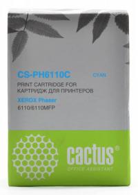 Cactus Тонер Картридж CS-PH6110C 106R01206 голубой для Xerox (1000стр.)