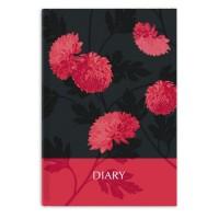 Феникс + Ежедневник недатированный "Диари. Красные цветы", А5, 80 листов