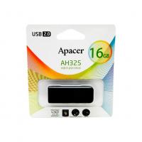 Apacer USB2.0 4Gb AH325 BLACK 16Гб, Черный, пластик, USB 2.0