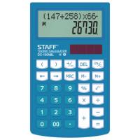 Staff Калькулятор настольный &quot;DC-100NBL&quot;, 10 разрядов, двустрочный, 147x106 мм, голубой