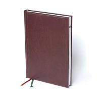Brunnen Ежедневник недатированный "Агенда Мирадор", А5, 160 листов, бордовый