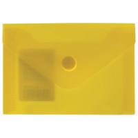 BRAUBERG Папка-конверт на кнопке &quot;Brauberg&quot;, А7, цвет желтый