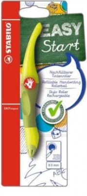 STABILO Ручка-роллер Easy Start зеленый корпус для правшей + 1 стержень