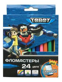 Mattel (Маттел) Фломастеры Mattel "Tobot", 24 цвета