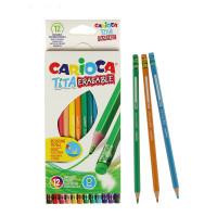Carioca Набор цветных карандашей "Tita Erasable", 12 цветов