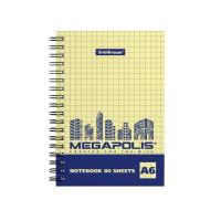 ErichKrause Тетрадь на спирали "Megapolis. Yellow Concept", А6, 80 листов, клетка