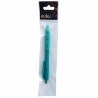 Index Ручка шариковая автоматическая "Vinson", 0,7 мм, зеленая