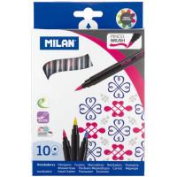 Milan Фломастеры &quot;Brush&quot;, 10 цветов