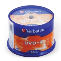 Verbatim Диск DVD-R (минус) 4,7Gb 16x, Cake Box 43548 (ш/к - 5488), 50 штук