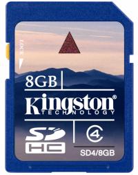 Kingston SDHC 8Gb Class 4