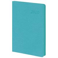 BRAUBERG Ежедневник датированный на 2020 год &quot;Stylish&quot;, А5, 168 листов, бирюзовый срез, цвет обложки бирюзовый