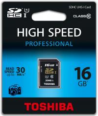 Toshiba SDHC 16GB Сlass10 UHS-I (SD-T016UHS1)