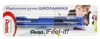 Pentel Ручки шариковые "Feel it!", 0,7 мм, синий стержень