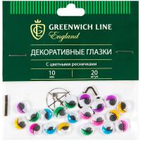 Greenwich Line Материал декоративный "Глазки", 10 мм, 20 штук (40 наборов в комплекте) (количество товаров в комплекте: 40)