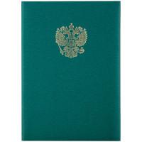 OfficeSpace Папка адресная с российским орлом, А4, балакрон, зеленая