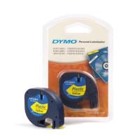 DYMO Картридж к этикет-принтеру "Dymo. Letra Tag", 12 мм х 4 метра, желтая лента