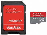 Sandisk Android microSDHC 16GB Class10 + адаптер