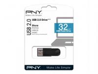 PNY Флешка USB 32Gb Attache FD32GATT4-EF черный
