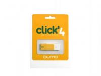 QUMO Флешка USB 4Gb Click USB2.0 янтарь QM4GUD-CLK-Amber