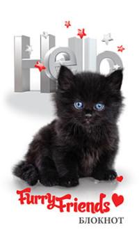 КТС-про Блокнот на гребне "Черный котенок", А7, 60 листов, клетка