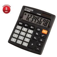 CITIZEN Калькулятор настольный "SDC-805NR", 8 разрядов, 105x120x21 мм, черный