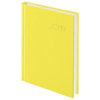 BRAUBERG Ежедневник датированный на 2019 год "Select", А5, 168 листов, желтый