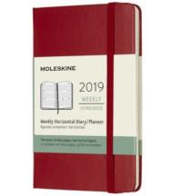 Moleskine Еженедельник "Classic WKLY Large", красный, 144 страницы, 130х210 мм