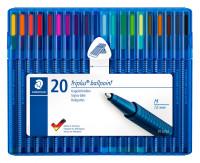 Staedtler Ручки шариковые "Triplus Ball", M, 0,45 мм, 20 цветов