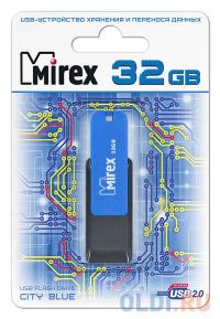 Mirex Флеш накопитель 32GB City, USB 2.0, Синий