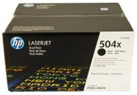 HP CE250XD Dual Pack Black Print Cartridge with ColorSphere Toner