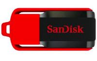 Sandisk Флеш-диск "Cruzer Switch", 64 Гб (USB 2.0, цвет: черный/красный)