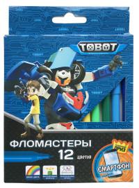 Mattel (Маттел) Фломастеры Mattel &quot;Tobot&quot;, 12 цветов