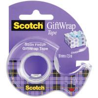 3M Лента клейкая "Scotch GiftWrap", полуматовая, 19 мм х 750 см