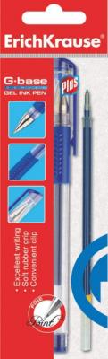 ErichKrause Набор: ручка гелевая G-Base Plus со стержнем, синяя