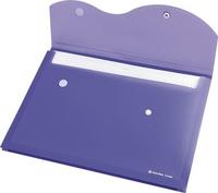 PANTA PLAST Папка на кнопке и липучке, на 200 листов, A4, фиолетовая