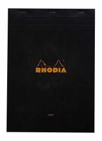 Rhodia Блокнот "Basics", чёрный, 21x29,7 см, линейка, 80 л