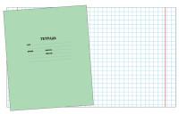 ТетраПром Тетрадь школьная, однотонная, А5, 12 листов, клетка