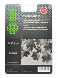 Cactus Заправка для ПЗК CS-RK-CAN520 черный (4x30мл)