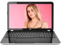 HP Ноутбук Pavilion 15-p202ur 15.6&quot; 1366x768 глянцевый A8-6410 2.0GHz 4Gb 500Gb R7 M260-2Gb DVD-RW Bluetooth Wi-Fi Win8.1 серебристый L1S76EA