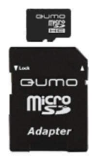 QUMO microsdhc 32gb class 10 + адаптер