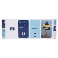 HP 83 680-ml Light Cyan UV Ink Cartridge