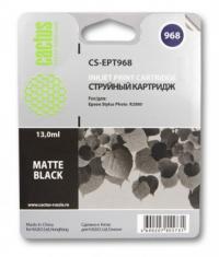 Cactus cs-ept968 совместимый черный матовый для epson stylus photo r2880 (13ml)