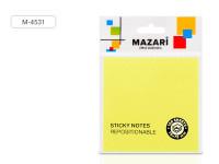 MAZARI Бумага для заметок с клеевым краем, 76x76 мм, 100 листов, желтая