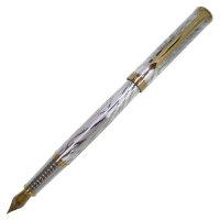 Pierre Cardin Перьевая ручка "Evolution", корпус и колпачок - латунь с гравировкой, покрытие металл