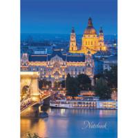 Канц-Эксмо Книга для записей "Вокруг света. Будапешт", А6, 80 листов, клетка