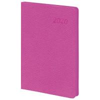 BRAUBERG Ежедневник датированный на 2020 год "Stylish", А5, 168 листов, розовый срез, цвет обложки розовый
