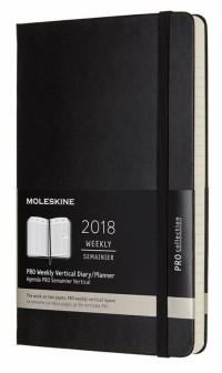 Moleskine Еженедельник "Pro Vertical", черный, 168 страниц, 130х210 мм