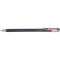 Pentel Ручка гелевая "Hibrid Dual Metallic", 0,55 мм, черный/красный