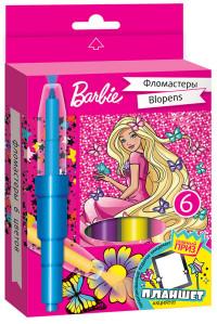 Mattel (Маттел) Фломастеры Blowpens Mattel "Barbie", 6 цветов